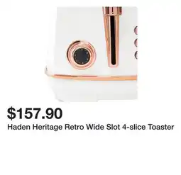 Bed Bath & Beyond Haden Heritage Retro Wide Slot 4-slice Toaster offer