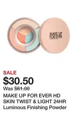 Sephora MAKE UP FOR EVER HD SKIN TWIST & LIGHT 24HR Luminous Finishing Powder offer