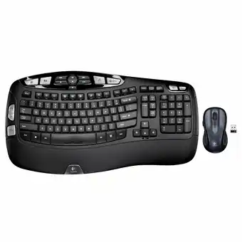 Best Buy Logitech Wireless Wave Laser Keyboard & Mouse Combo (MK550) offer