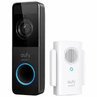 Best Buy eufy 1080p Wi-Fi Video Doorbell - Black offer
