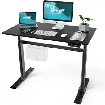 Best Buy FENGE Electric Standing Desk, 4 Programmable Memory Presets, 43x24'' Full Adjustable Sit Stand Desk, Ultra-Quiet Motor, Home offer