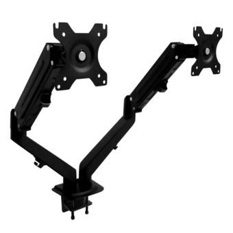 Best Buy MotionGrey Dual Metal Computer Monitor Arm Stand Quick Release Vesa Mount Installation for up to 28 inch screen - Black Arms offer