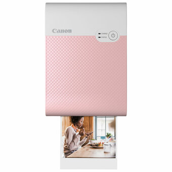 Best Buy Canon SELPHY QX10 Square Compact Photo Printer - Pink offer