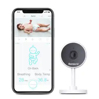 Best Buy Sense-U Video Baby Monitor Camera with 1080P HD Video, 2-Way Talk, Night Vision, Background Audio, Motion Detection & No Mont offer