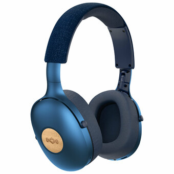 Best Buy House of Marley Positive Vibration XL Over-Ear Bluetooth Headphones - Blue offer