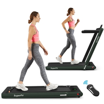 Best Buy SuperFit 2.25HP 2 in 1 Folding Treadmill W/ APP Remote Control offer