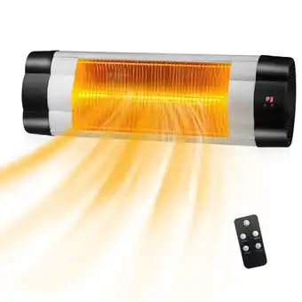 Best Buy Gymax 1500W Wall-Mounted Infrared Patio Heater Outdoor Indoor w/ Remote Control offer