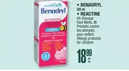 Jean Coutu Benadryl, Reactine offer