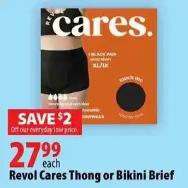 London Drugs Revol Cares Thong or Bikini Brief offer