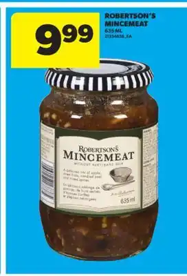 Real Canadian Superstore ROBERTSON'S MINCEMEAT, 635 ML offer