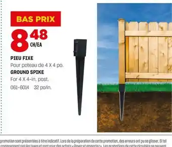 BMR PIEU FIXE offer