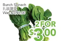 Ample Food Market Bunch Spinach offer