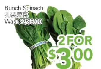 Ample Food Market Bunch Spinach offer