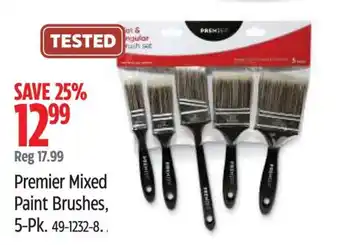 Canadian Tire Premier Mixed Paint Brushes offer
