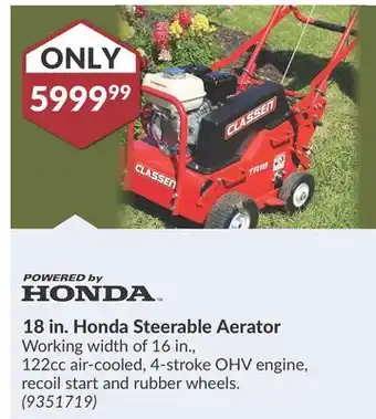 Princess Auto 18 in. Honda Steerable Aerator offer
