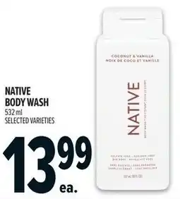 Metro Native body wash offer