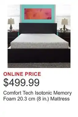 Costco Comfort Tech Isotonic Memory Foam 20.3 cm (8 in.) Mattress offer