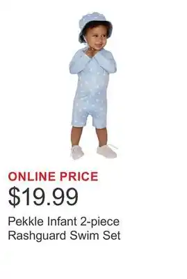 Costco Pekkle Infant 2-piece Rashguard Swim Set offer