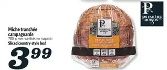 Marché Richelieu MICHE TRANCHÉE CAMPAGNARDE | SLICED COUNTRY-STYLE LOAF offer
