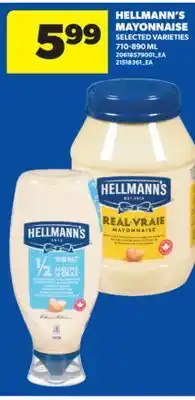 Real Canadian Superstore HELLMANN'S MAYONNAISE, 710-890 ML offer