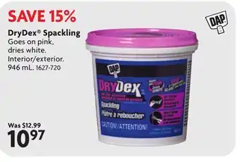 Home Hardware DryDex Spackling offer
