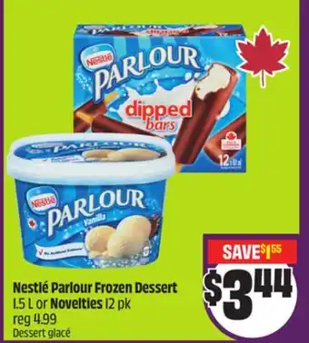 Chalo FreshCo Nestlé Parlour Frozen Dessert 1.5 L or Novelties 12 pk offer