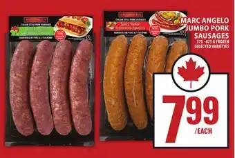 Food Basics MARC ANGELO JUMBO PORK SAUSAGES offer
