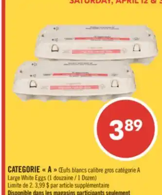 Pharmaprix Large White Eggs offer