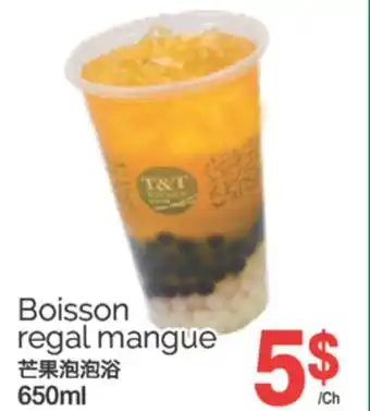 T&T Supermarket BOISSON REGAL MANGUE, 650ml offer