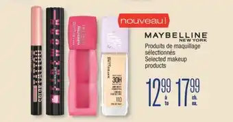 Jean Coutu MAYBELLINE NEW YORK Selected makeup products offer