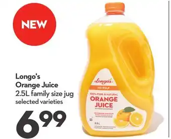 Longo's Orange Juice offer