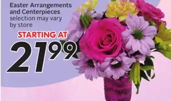 Sobeys Easter Arrangements and Centerpieces offer