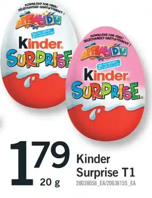 Fortinos KINDER SURPRISE T1, 20 G offer