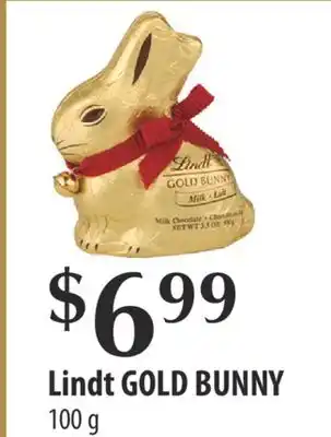 Fortinos LINDT GOLD BUNNY, 100 G offer
