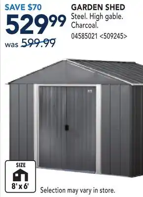 RONA GARDEN SHED offer