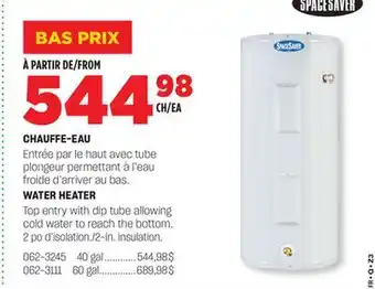 BMR CHAUFFE-EAU offer