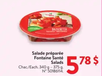 Walmart Fontaine Santé Salads offer