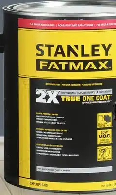 Canac Fatmax 1-Coat Flat for Cellings Interior Latex Paint Pure white & Colours 3.6 L offer