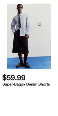 H&M Super-Baggy Denim Shorts offer