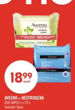 Shoppers Drug Mart AVEENO or NEUTROGENA DUO WIPES offer