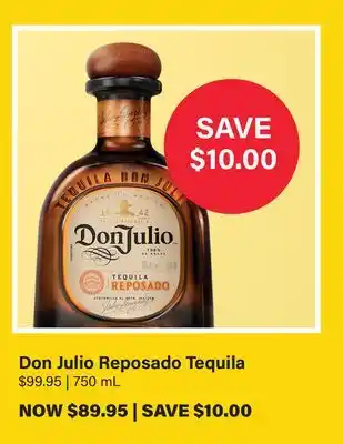 LCBO Don Julio Reposado Tequila offer