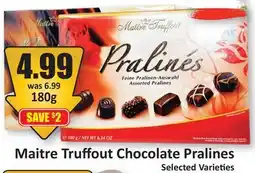 Starsky Maitre Truffout Chocolate Pralines offer