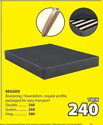 JYSK Beggen Boxspring / foundation offer
