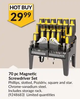 Princess Auto 70 pc Magnetic Screwdriver Set offer