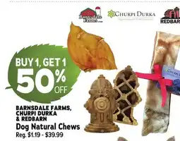Ren’s Pets Depot BARNSDALE FARMS, CHURPI DURKA & REDBARN Dog Natural Chews offer