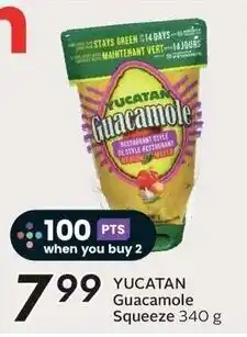 Sobeys Yucatan guacamole squeeze offer