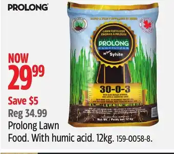 Canadian Tire Prolong Lawn Food offer