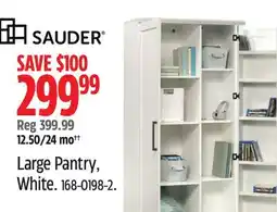 Canadian Tire Sauder Large Pantry, White offer