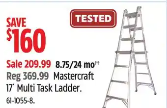 Canadian Tire Mastercraft 17´ Multi Task Ladder offer