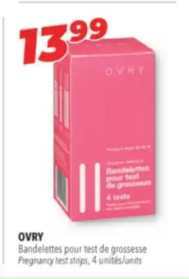 Familiprix OVRY, Pregnancy test strips, 4 units offer